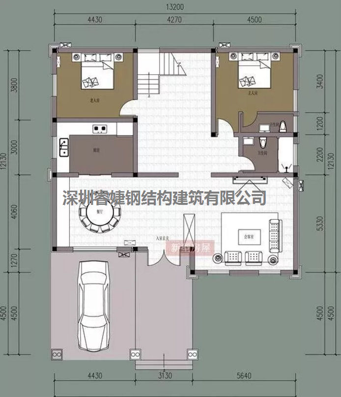 五套鄉間別墅小戶型，2層5臥室帶車庫，超級經濟實惠（帶設計圖）(圖2)