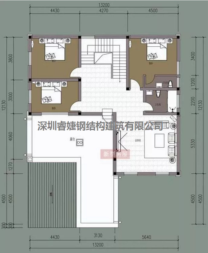 五套鄉間別墅小戶型，2層5臥室帶車庫，超級經濟實惠（帶設計圖）(圖3)